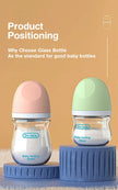 1PCS Newborn Feeding Bottles 90ML/160ML Baby Bottle Glass Bottles Anti-flatulence Milk Feeding Bottles Infant BPA free