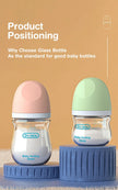 1PCS Newborn Feeding Bottles 90ML/160ML Baby Bottle Glass Bottles Anti-flatulence Milk Feeding Bottles Infant BPA free