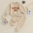 0-3Y Newborn Toddler Baby Boy Fall Winter Outfits Letter Crewneck Sweatshirt Casual Pants Set 2Pcs Clothes