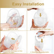 Wearable Breast Pump Smart Household Electric Breast Pumps Comfort Milk Collector with LED Display 3 Modes