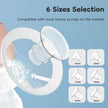 MAMIJOY Silicone Flange Inserts for Breast Pumps Electric Breast Pumps Nipple Tunnel Narrow Connector 13/15/17/19/21/24mm Flange