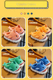 Children Cotton Slippers Baby Boy Shoes Autumn Winter Cute Cartoon Small Shark Child Slipper Home Indoor Anti-slip Platform Shoe