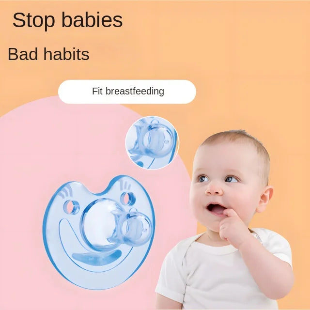 0-3 Years Silicone Round Pacifier Baby Teether Bear Smiley Cat Silicone Pacifier Bisphenol Free Perfect Gift for Newborns