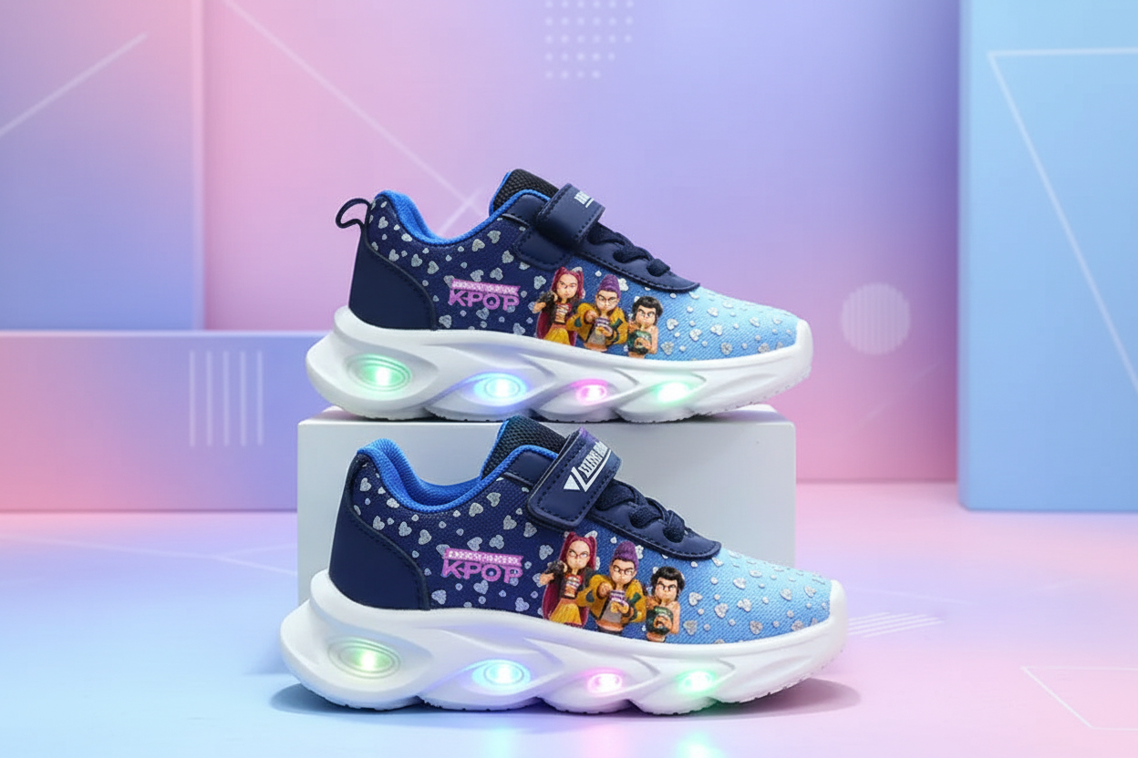 Kids' LED Glowing Sneakers – Breathable Mesh Animated Shoes for Boys & Girls