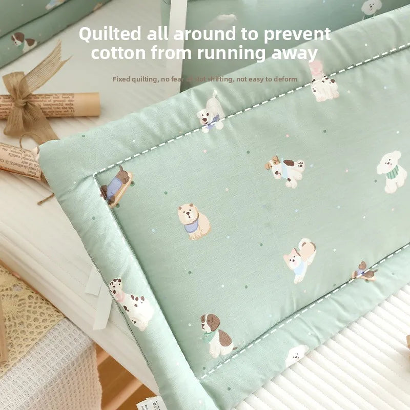 2026 Baby Crib Fence Soft Cotton Bag Anti-collision Strip Children's One-piece Bed Fence Spliced Bed Protection Cloth Baby Fence