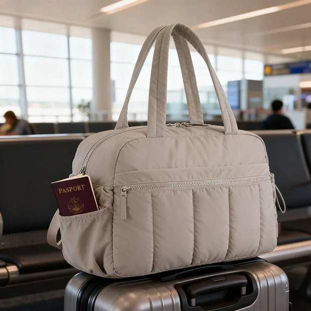 Multifunctional Travel Duffel Bag: Baby Diaper Bag, Gym & Hospital Bag with Waterproof Compartment