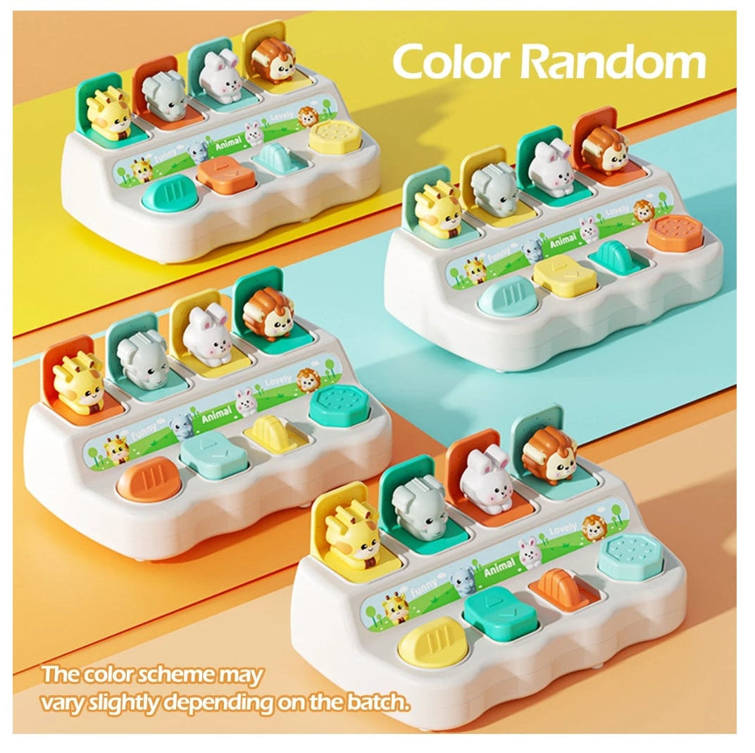 Montessori Pop up Animal Toys and Learning Boxes - Enhance Logic and Motor Skills, Suitable for Children's Birthday Gifts