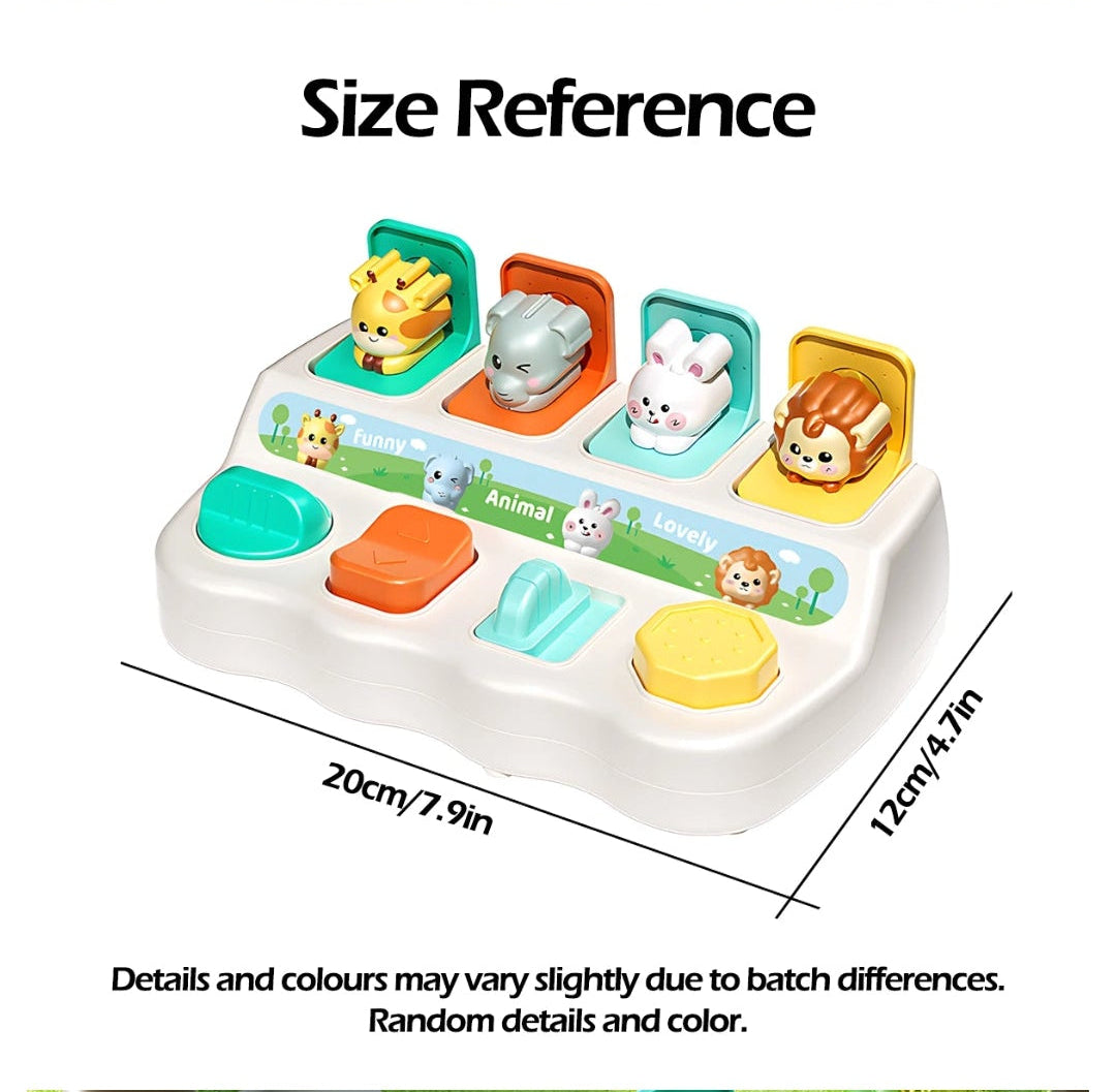 Montessori Pop up Animal Toys and Learning Boxes - Enhance Logic and Motor Skills, Suitable for Children's Birthday Gifts